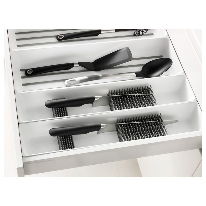 Подставка для ножей, цвет белый ВАРЬЕРА