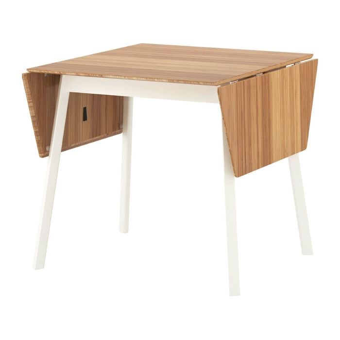 Стол c откидными полами, цвет бамбук/белый ИКЕА ПС 2012
