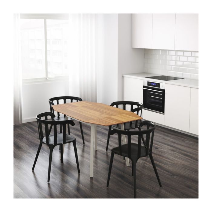 Стол c откидными полами, цвет бамбук/белый ИКЕА ПС 2012