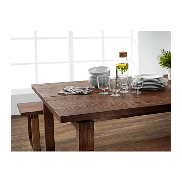 Стол, дубовый шпон, коричневый МОРБИЛОНГА
