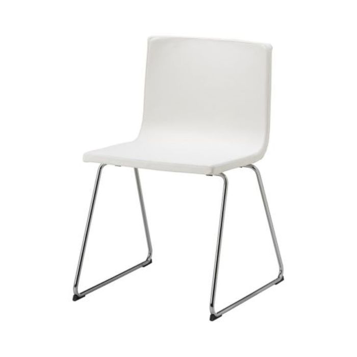 Стул, хромированный, Мьюк белый БЕРНГАРД