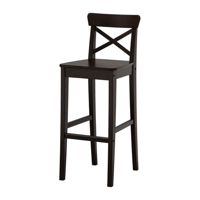 Стул барный, цвет коричнево-чёрный ИНГОЛЬФ