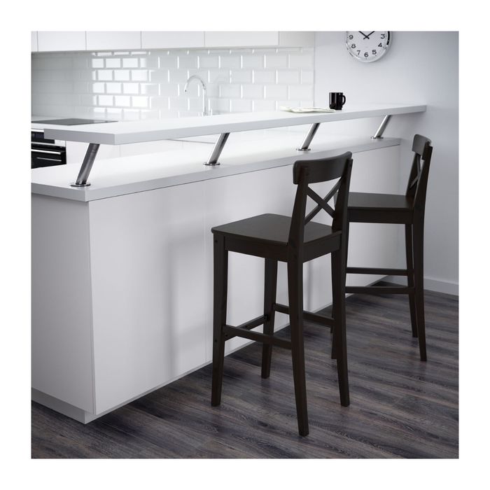 Стул барный, цвет коричнево-чёрный ИНГОЛЬФ