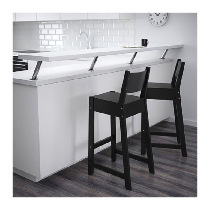 Стул барный, цвет черный НОРРОКЕР