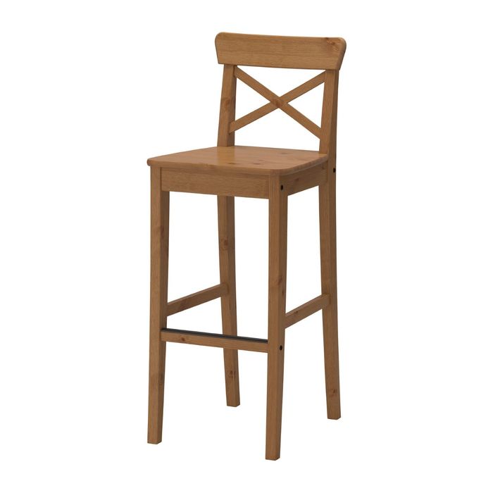 Стул барный, морилка, антик ИНГОЛЬФ