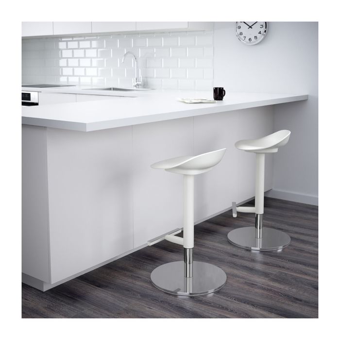 Табурет барный, цвет белый ЯН-ИНГЕ