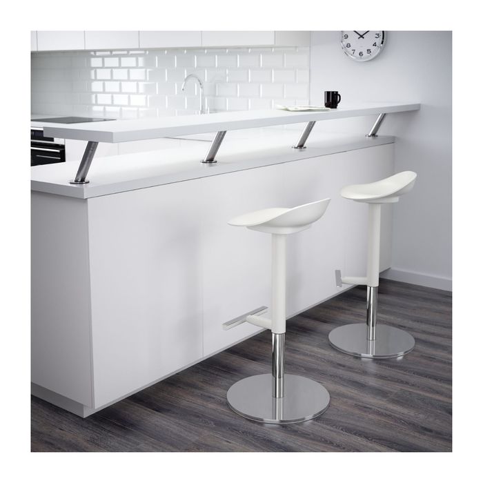 Табурет барный, цвет белый ЯН-ИНГЕ