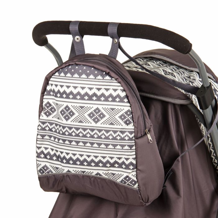 Санки-коляска "Скандинавия", цвет серый