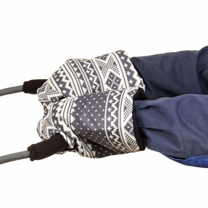 Санки-коляска "Скандинавия", цвет серый