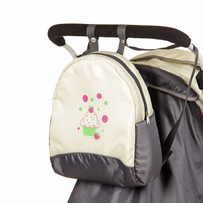 Санки-коляска "Радуга", цвет бежевый