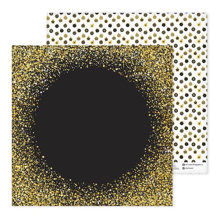 Бумага для скрапбукинга «Елочные шары», 30,5 × 30,5 см