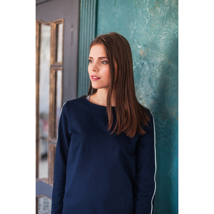 Костюм женский (джемпер, брюки) "Франческа", цвет темно-синий, р-р 42 2030