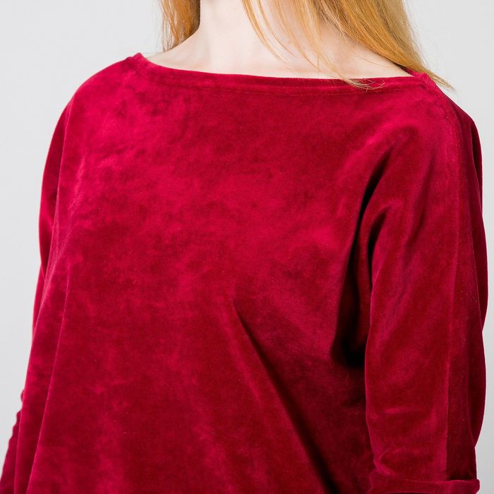 Костюм женский (джемпер, брюки) "Селин", цвет бордовый, р-р 42 2031