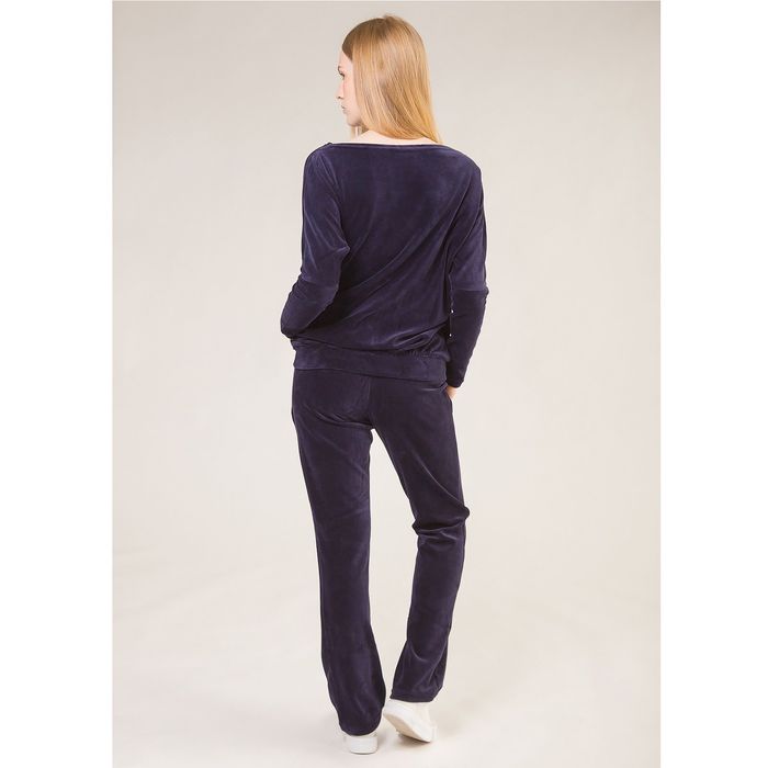 Костюм женский (джемпер, брюки) "Селин", цвет темно-синий, р-р 44 2031