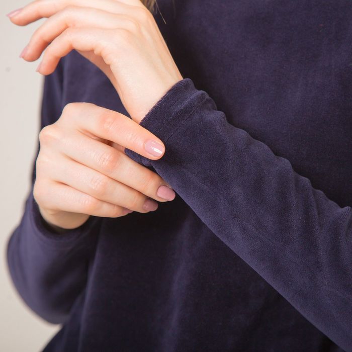 Костюм женский (джемпер, брюки) "Селин", цвет темно-синий, р-р 46 2031