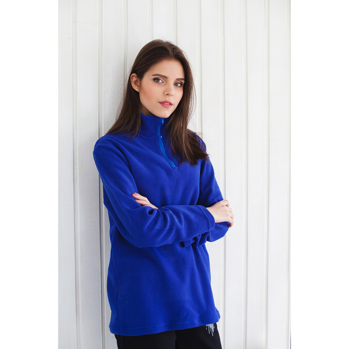 Толстовка женская "Ирис", цвет василек, на короткой молнии, размер 44 2032