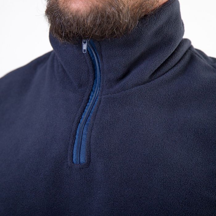 Толстовка мужская "Ричи", цвет темно-синий, на короткой молнии, размер 44 3010
