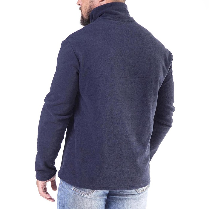 Толстовка мужская "Ричи", цвет темно-синий, на короткой молнии, размер 60 3010