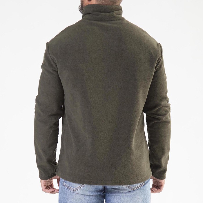 Толстовка мужская "Ричи", хаки, на короткой молнии, размер 60 3010