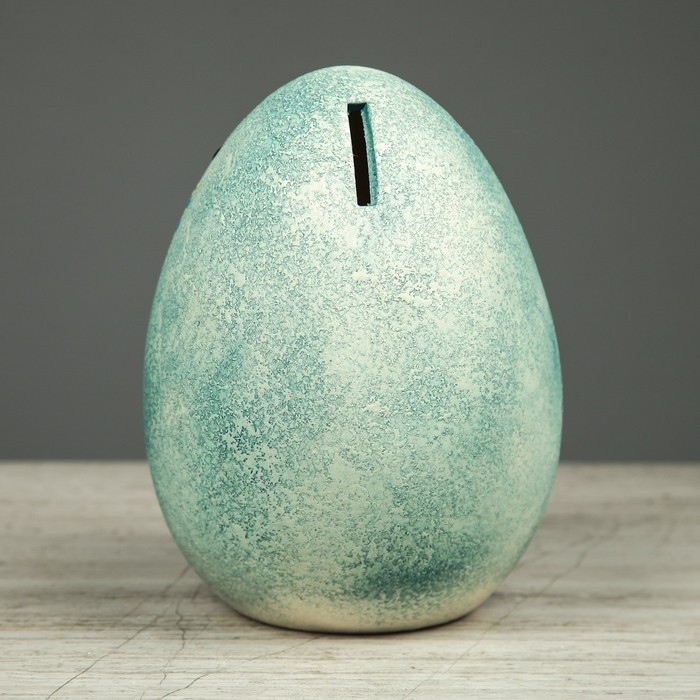 Копилка "Яйцо", шамот, микс