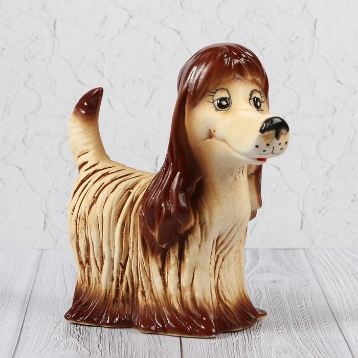 Копилка "Собака Мари", шамот