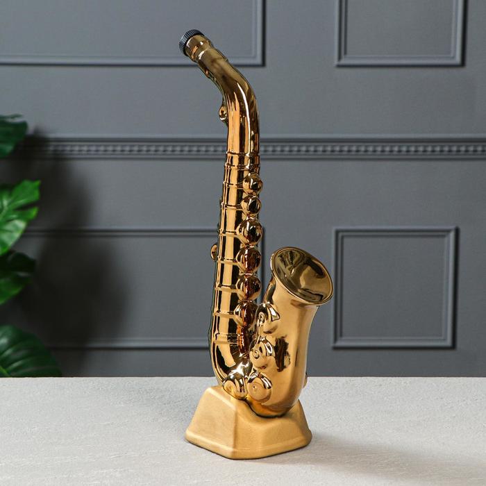 Коньячный набор "Саксофон" золото, 0,5 л, 6 предметов