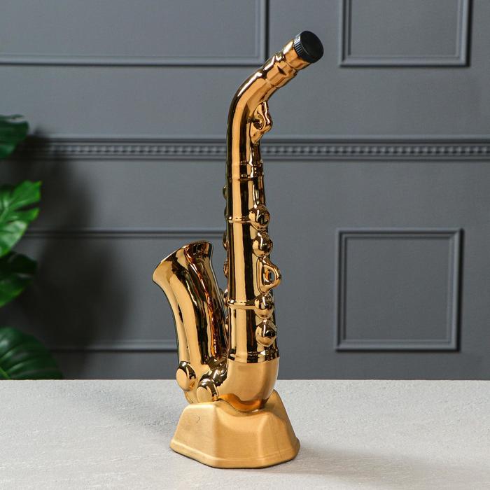 Коньячный набор "Саксофон" золото, 0,5 л, 6 предметов