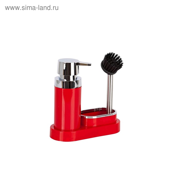 фото Кухонный набор для мытья посуды, цвет красный primanova