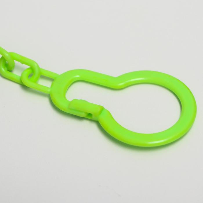 Держатель для пустышки на цепочке, цвет зелёный, МИКС форм