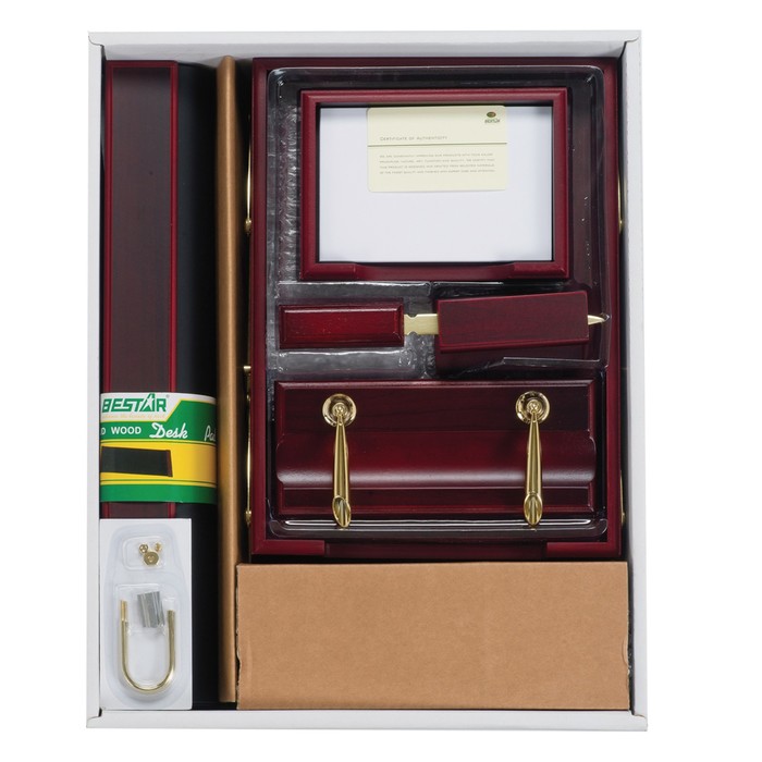 Набор настольный BESTAR Artemis, из дерева, 10 предметов, двойной лоток, красное дерево