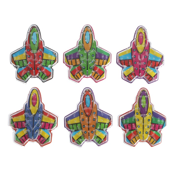 Головоломка-лабиринт "Самолёт", набор 20 шт.