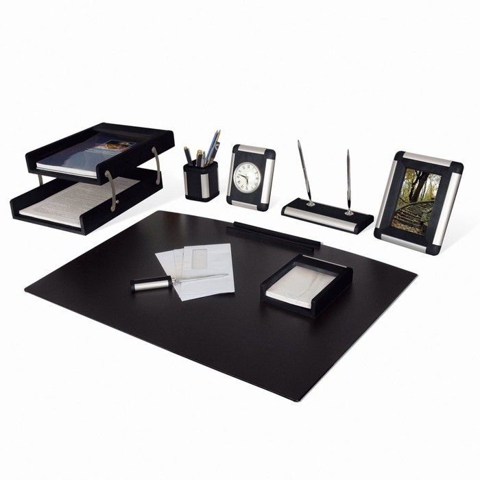 Набор настольный BESTAR Anubis, из дерева, 8 предметов, двойной лоток, черное дерево