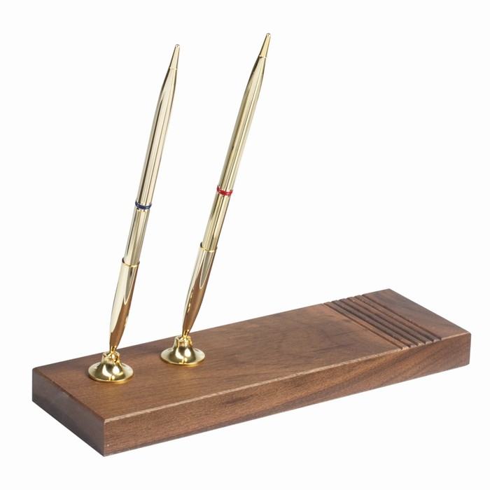 Набор настольный BESTAR Osiris, из дерева, 7 предметов, двойной лоток, орех