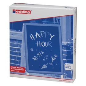 

Маркер меловой Edding Е-4090 4-15 мм, для окон и стекла смываемый белый