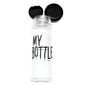 Бутылка для воды "My bottle", 500 мл, 19 х 6.5 см. черная от Сима-ленд