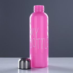 

Бутылка для воды "My bottle" с винтовой крышкой, 500 мл, розовая, 6.5х22,5 см