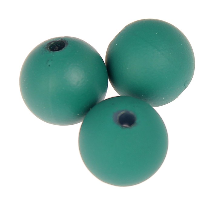 Набор бусин для творчества пластик "Глубокий зелёный" матовые 20 гр 1х1 см