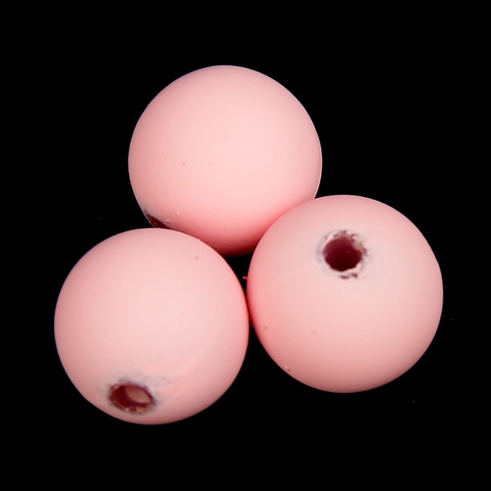 Набор бусин для творчества пластик "Нежно-розовые" матовые 20 гр 1х1 см