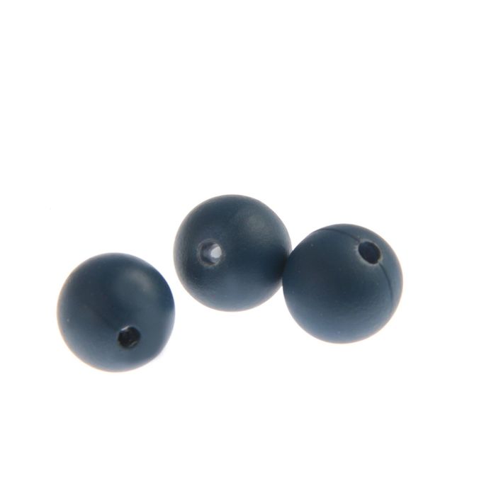 Набор бусин для творчества пластик "Глубокий синий" матовые 20 гр 1х1 см