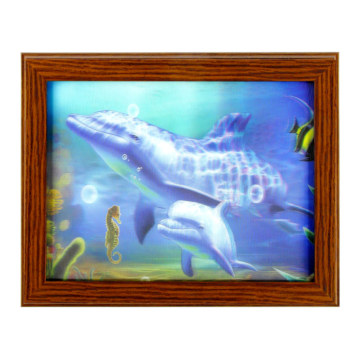 Ключница 3D "Дельфины"