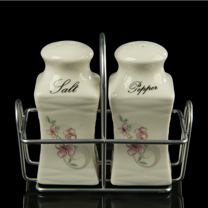 Набор для специй на подставке, 2 ёмкости по 80г