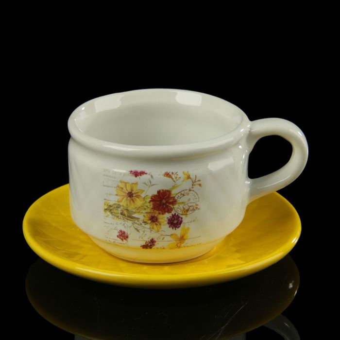 Пара чайная, чашка 130 мл, блюдце 11,5х11,5 см