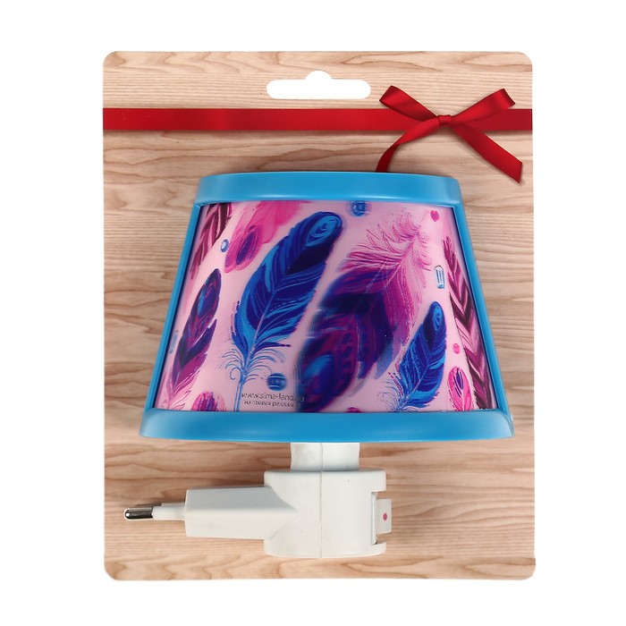 Ночник пластик "Перо" 8 см