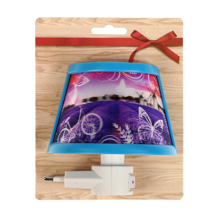 Ночник пластик "Лаванда" 8 см