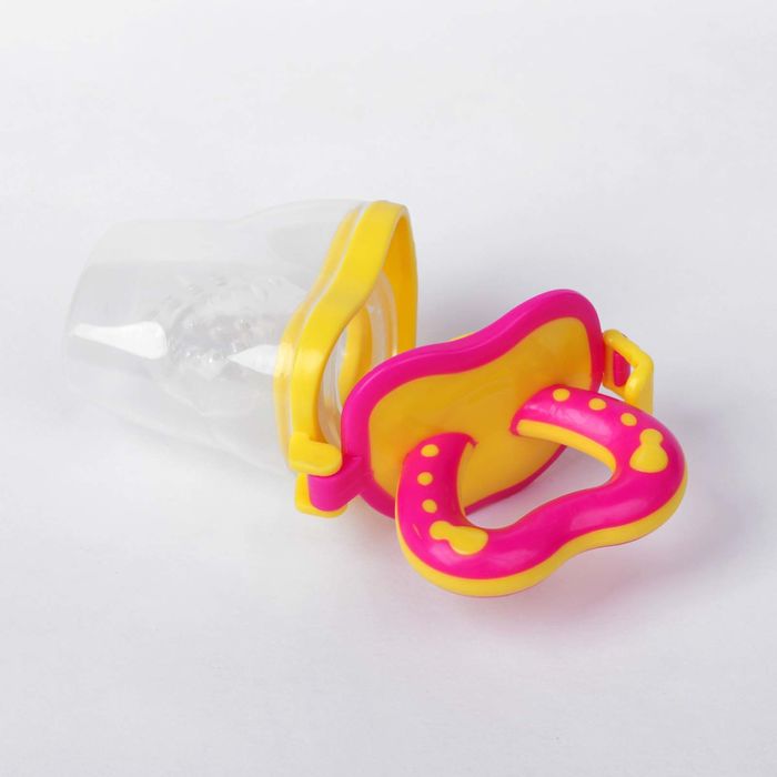 Ниблер с силиконовой сеточкой Basic, цвет розовый