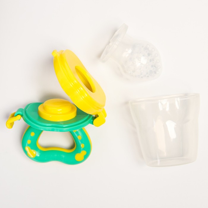 Ниблер с силиконовой сеточкой Basic, цвет зелёный