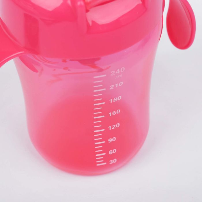 Поильник детский с мягким носиком, 240 мл, от 5 мес., цвет розовый