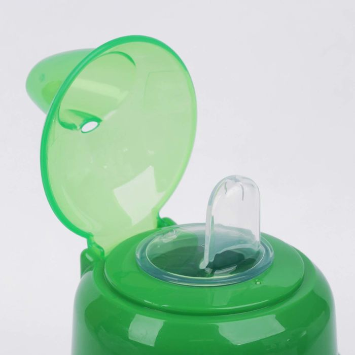Поильник детский с мягким носиком, 240 мл, от 5 мес., цвет зелёный