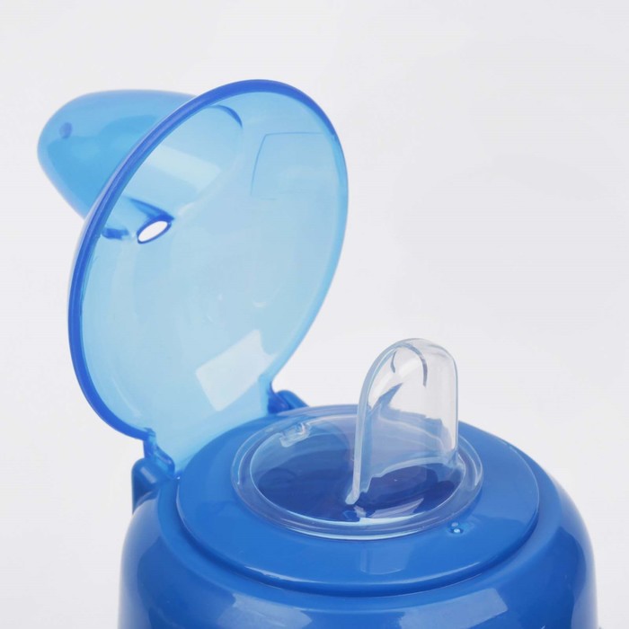 Поильник детский с мягким носиком, 240 мл, от 5 мес., цвет синий