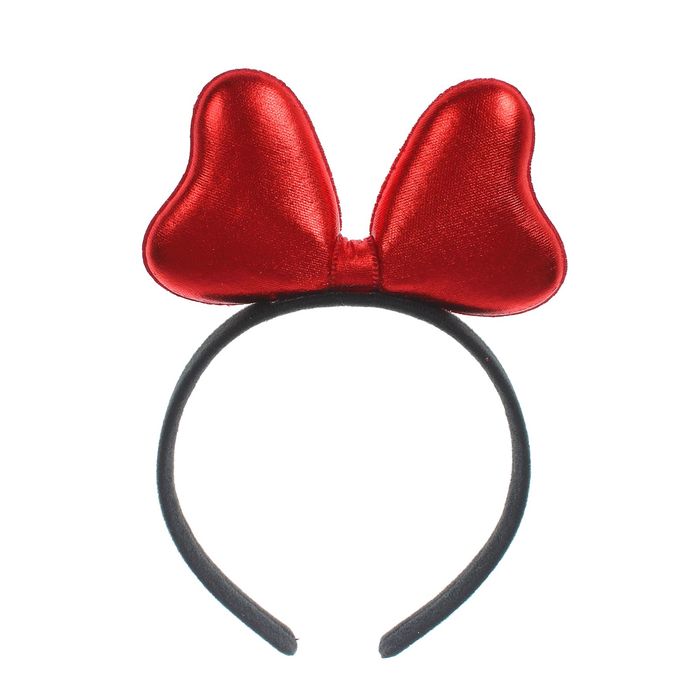 Карнавальный ободок "Бантик", цвет красный